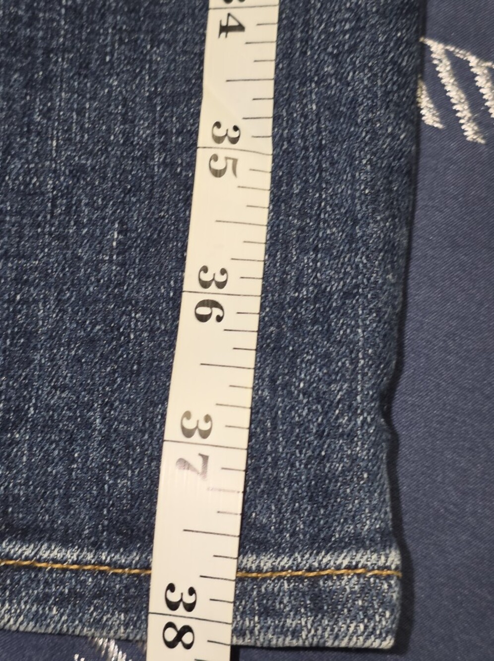 Good American Dark Blue Straight Leg Jeans - Picture 8 of 9